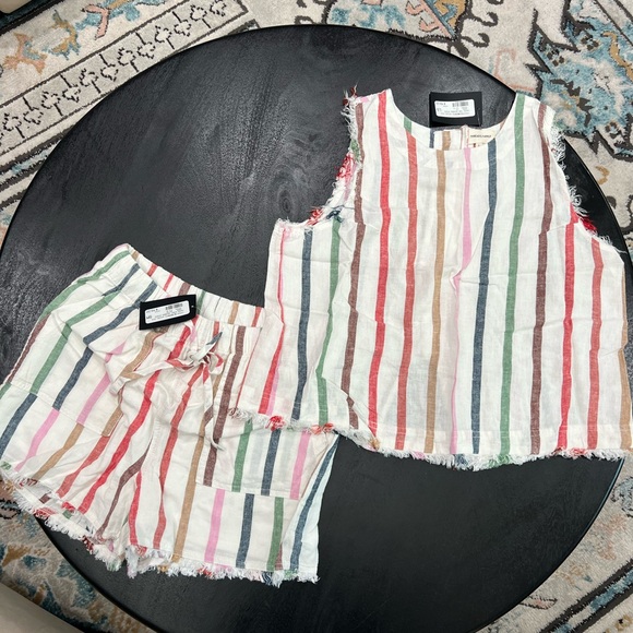 Thread & Supply Other - 🌈NWT🌈Thread & Supply Haven Rainbow Stripe Tank and Short Set